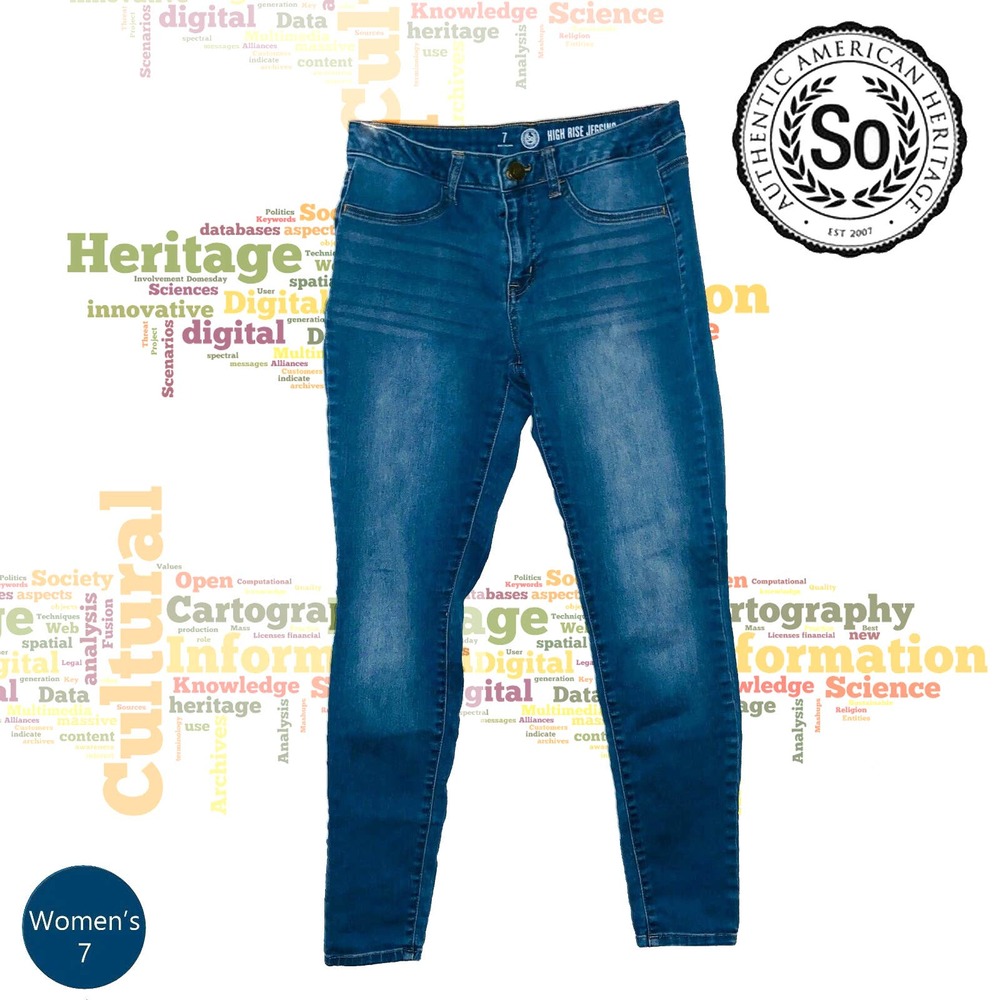 SO Faux Pocket Front High Rise Jegging Mid Wash 7